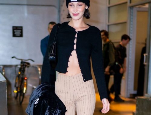 Bella Hadid Wears Fall’s Largest Cardigan Trend